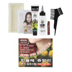 칼라코팅 민들레추출물 헤어염색약 60g 오렌지브라운