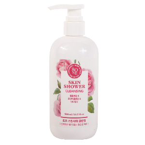 간편 피부 촉촉하게 로즈추출물 스킨샤워 500ml 로즈
