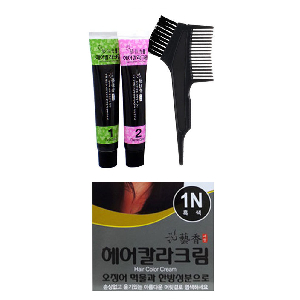 오징어먹물 헤나성분 한방성분 코팅효과 헤어칼라 1N