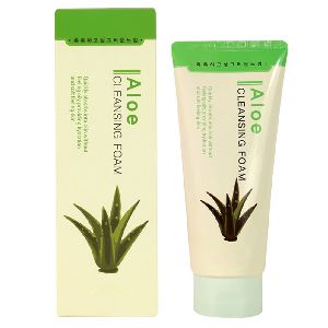 촉촉 고운 거품 싱그러운느낌 클렌징폼 180ml 알로에